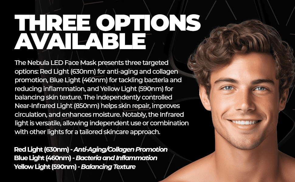 Nebula LED Multi-spectrum Red Light Therapy Face Mask Nebula LED Multi-spectrum Therapy Face Mask