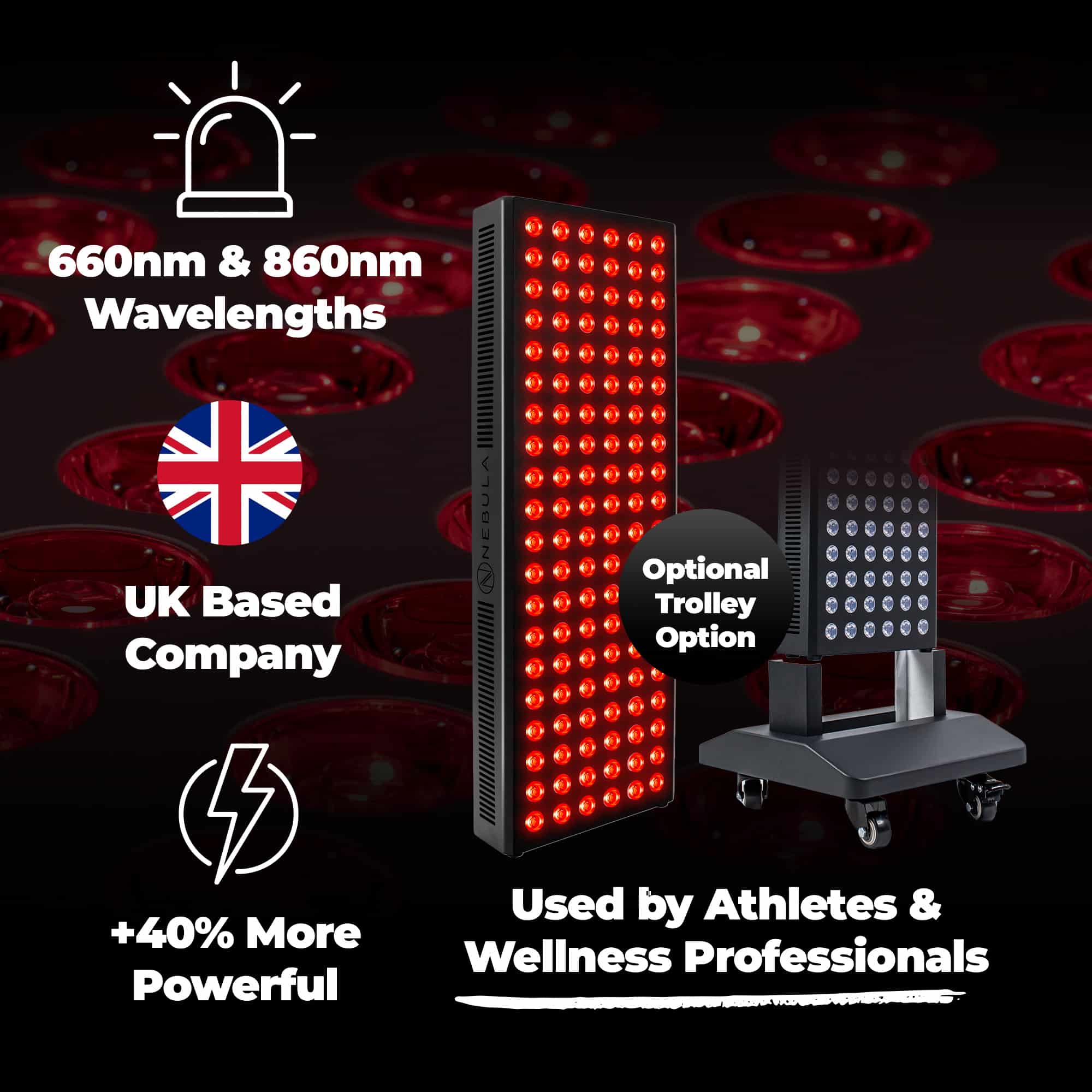 Nebula LED Red Light Therapy Lamp for Face & Body 660/850nm (600W) Nebula LED Red Light Therapy Lamp 600W