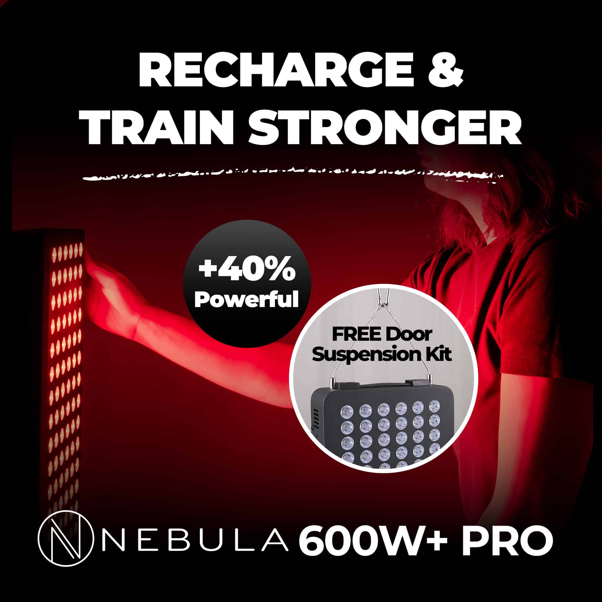 Nebula LED Red Light Therapy Lamp for Face & Body 660/850nm (600W) Nebula LED Red Light Therapy Lamp 600W