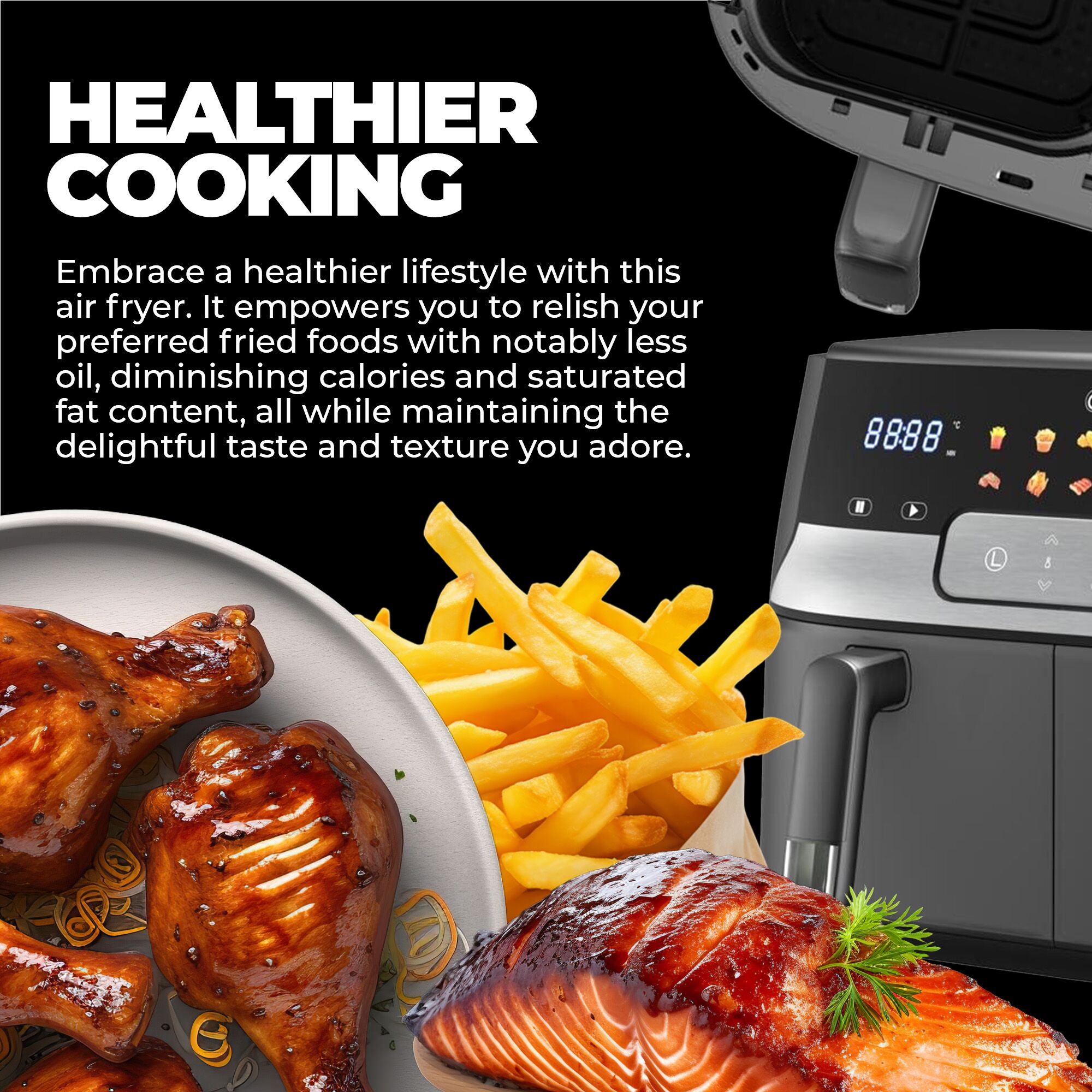 Nebula Dual Tray Air Fryer Nebula Dual Air Fryer