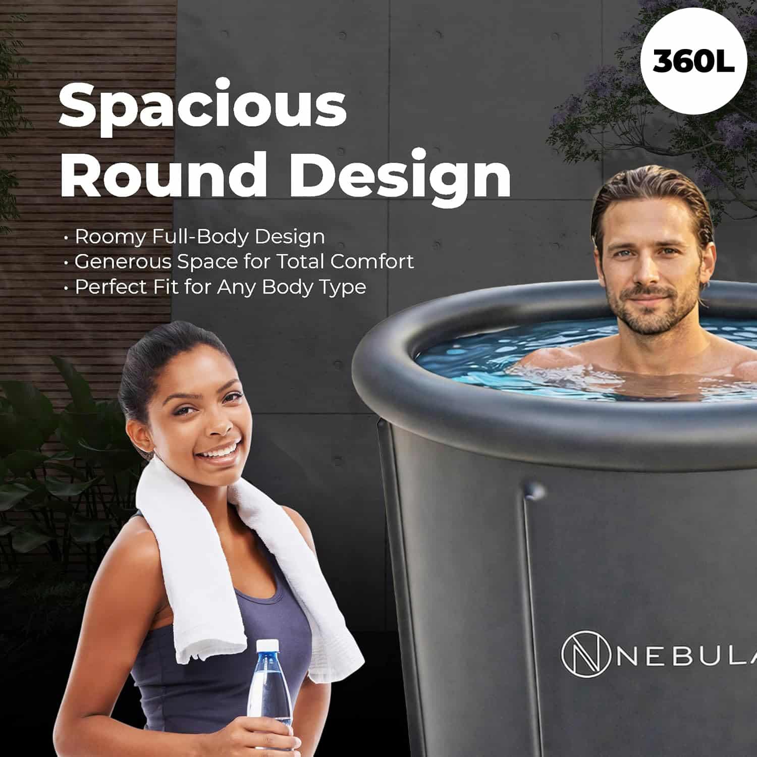 Nebula Cold Plunge Tub Nebula Cold Plunge Tub 360L
