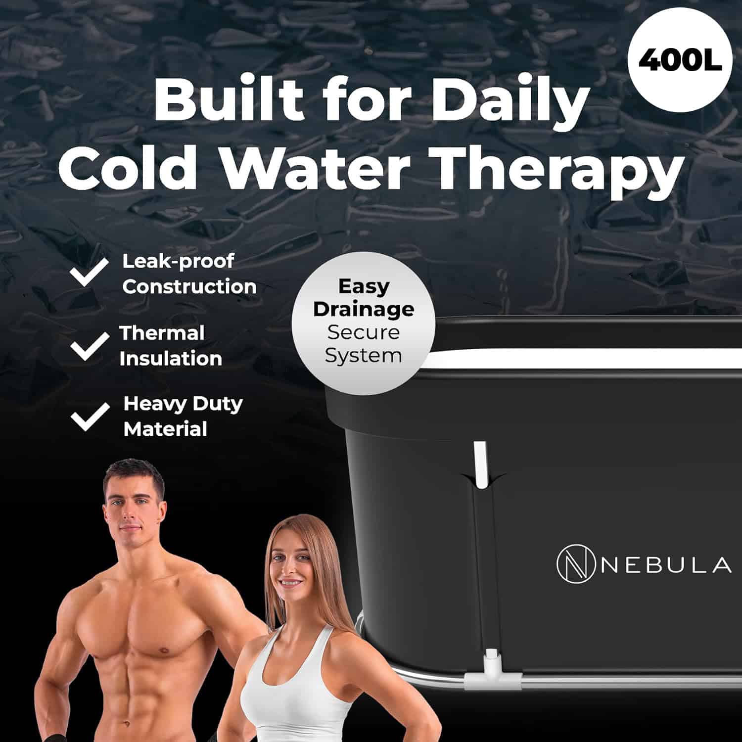 Nebula Cold Plunge Tub Nebula Cold Plunge Tub 400L