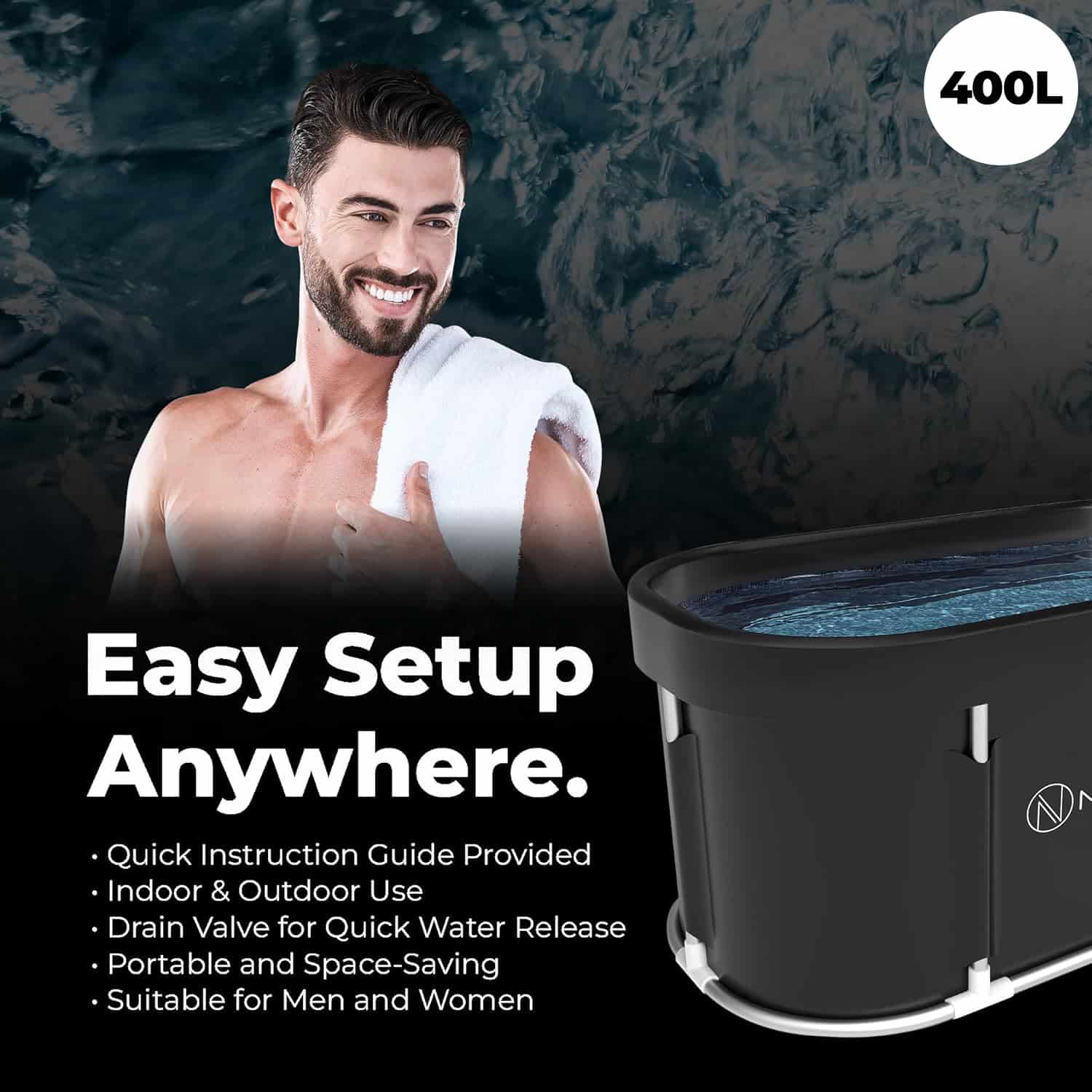 Nebula Cold Plunge Tub Nebula Cold Plunge Tub 400L