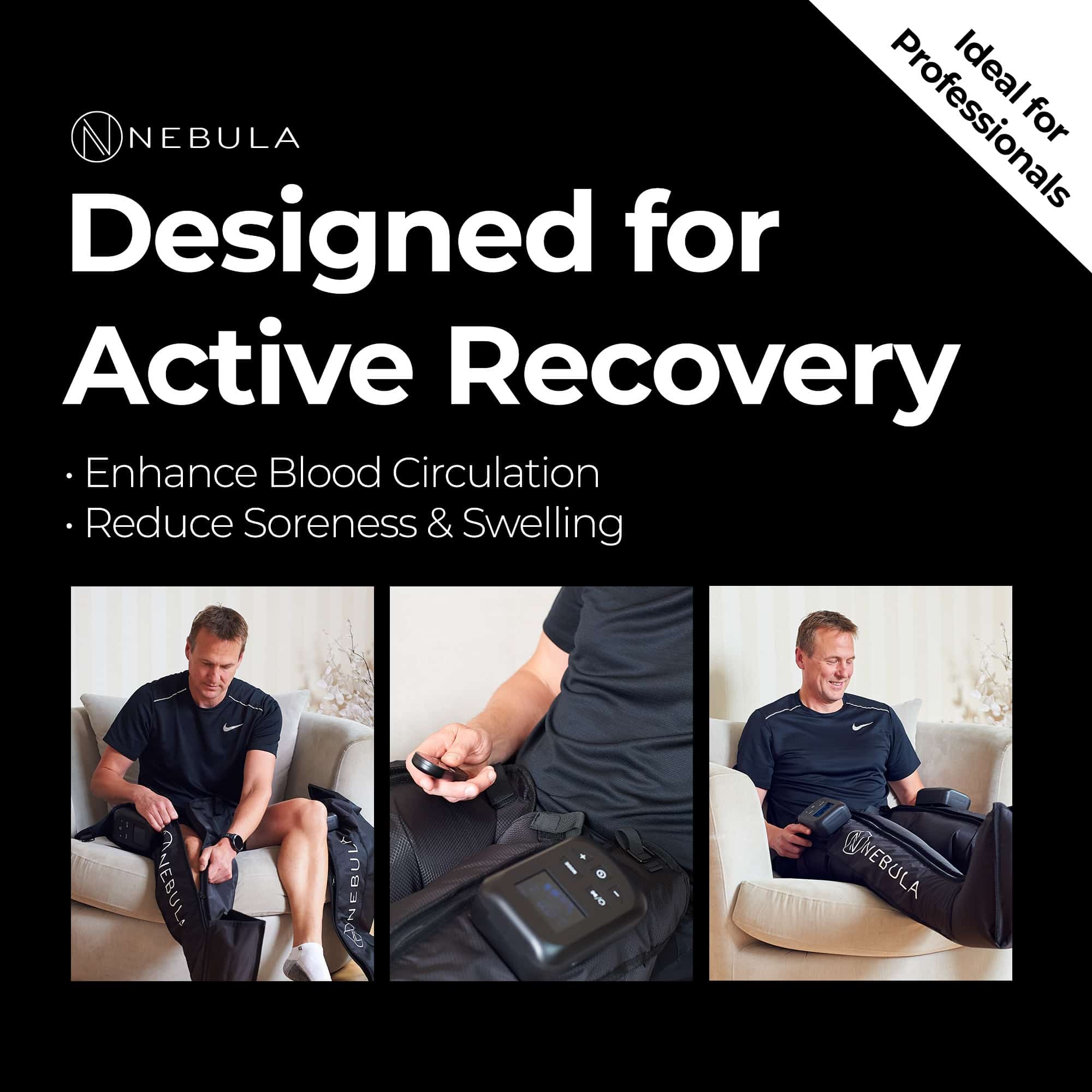 Nebula Leg Massage Compression Boots (battery power) Nebula Compression Boots - Battery
