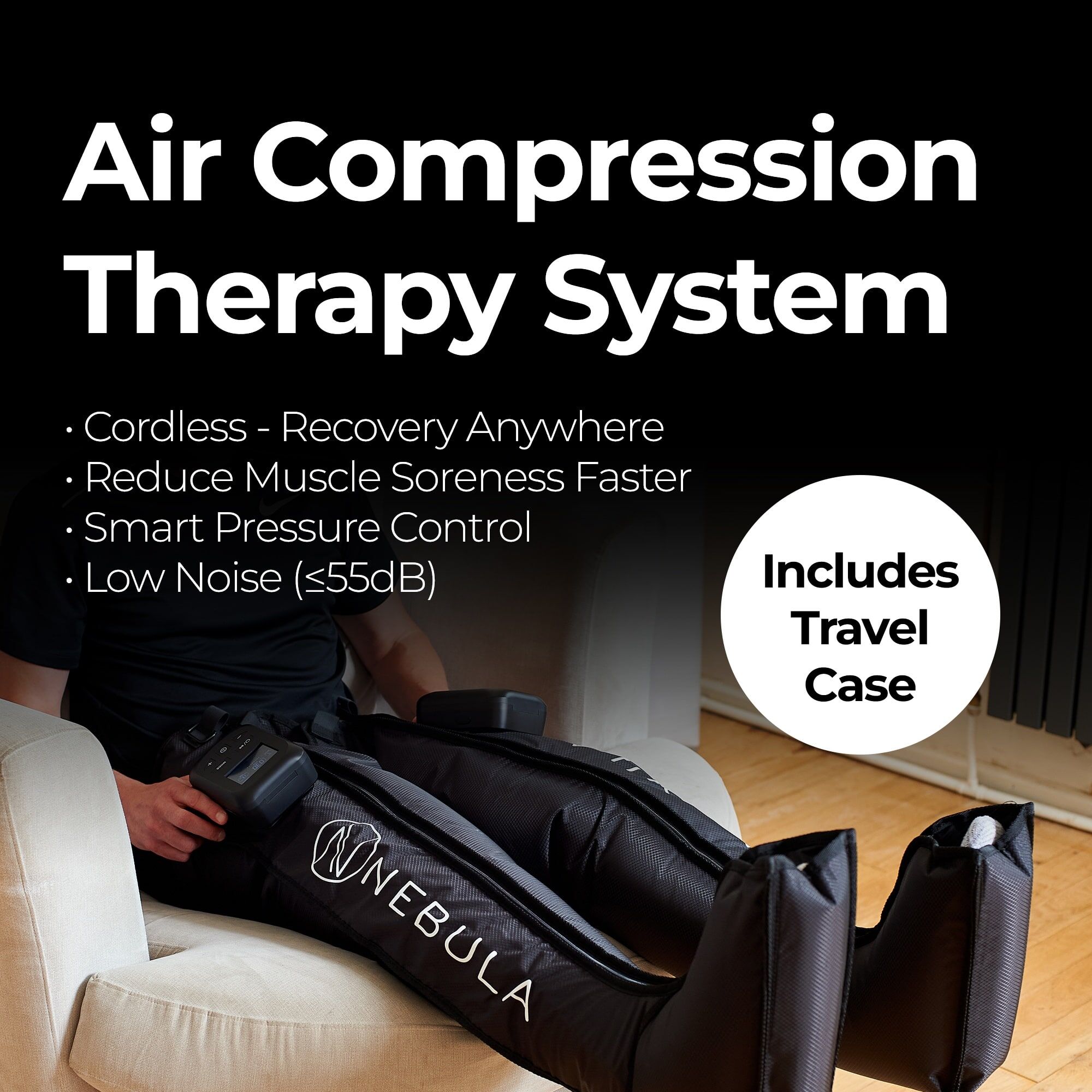 Nebula Leg Massage Compression Boots (battery power) Nebula Compression Boots - Battery