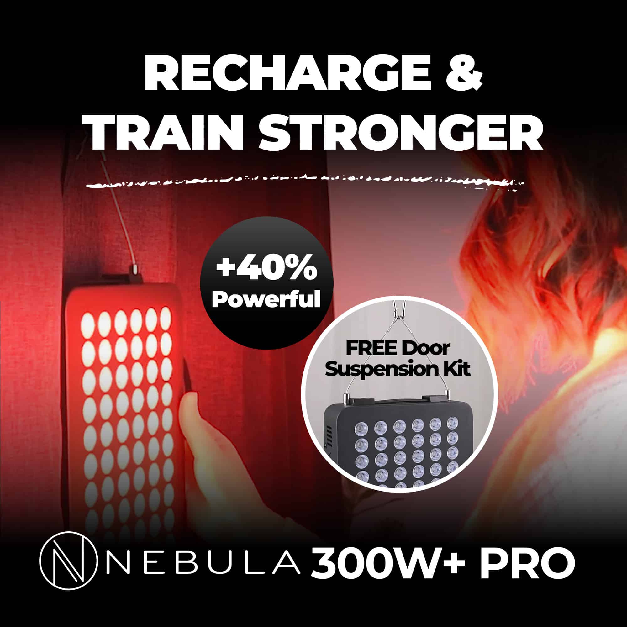Nebula LED Red Light Therapy Device for Face & Body 660/850nm (300W) red light therapy device 300w