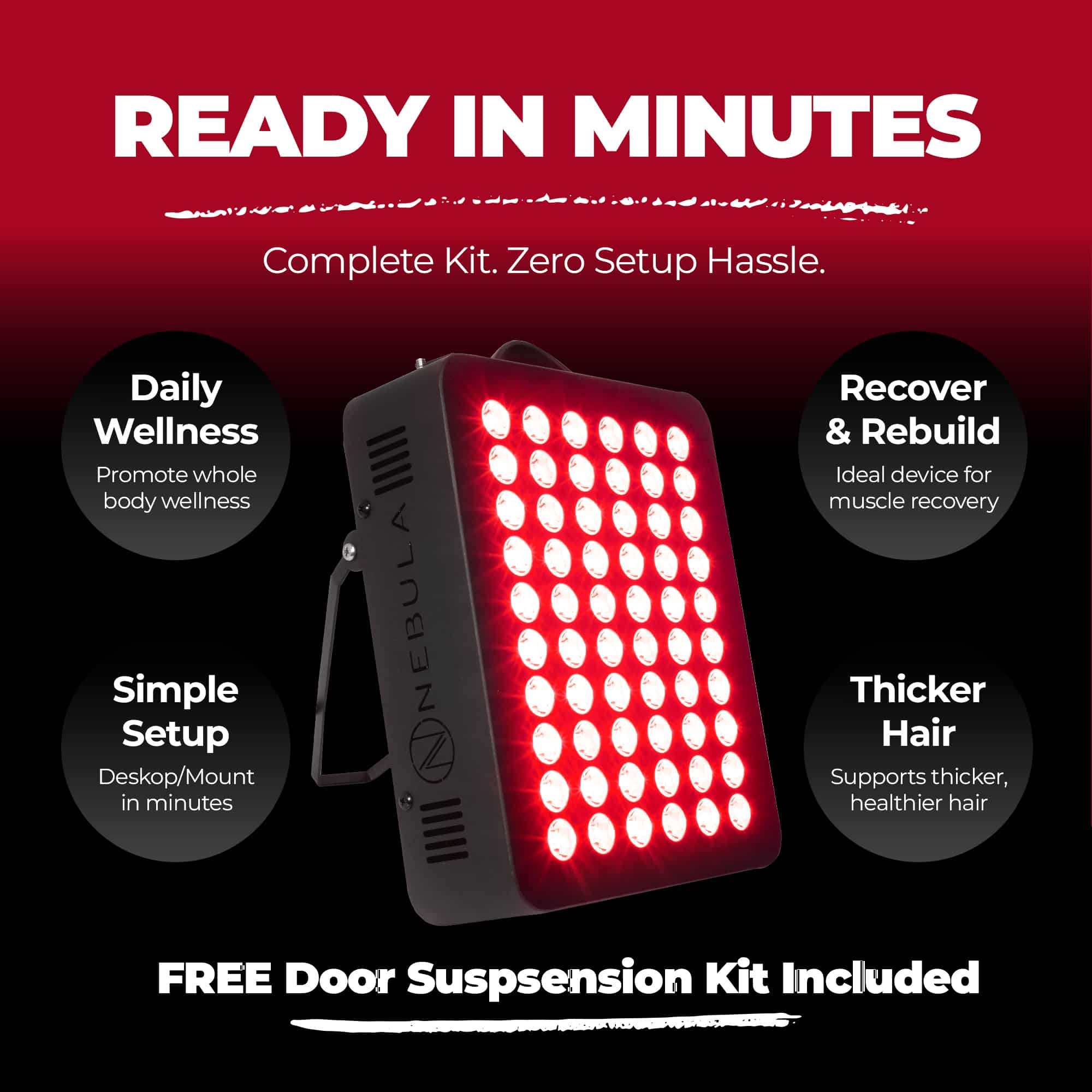 Nebula LED Red Light Therapy Device for Face & Body 660/850nm (300W) red light therapy device
