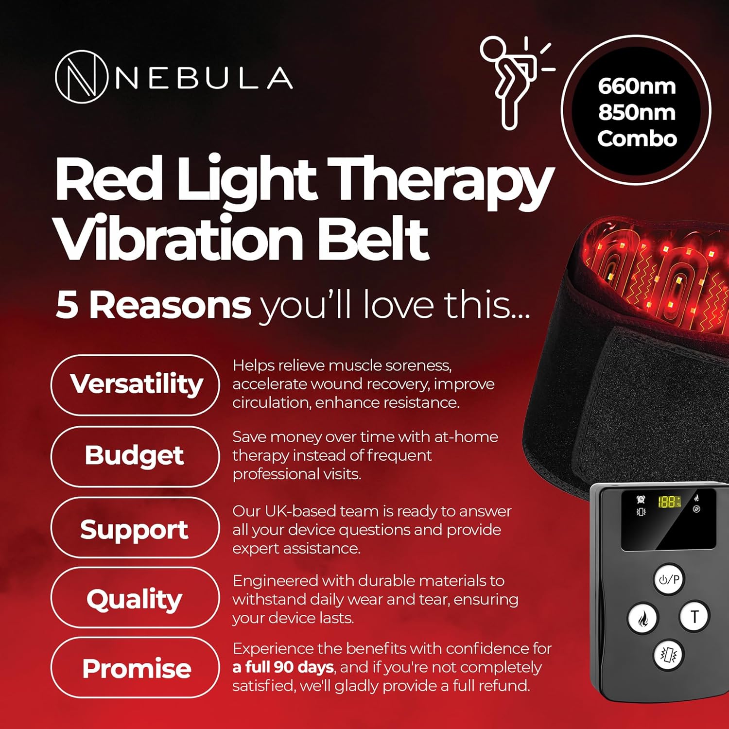 Nebula Red Light Therapy Vibration Belt Nebula Red Light Therapy Vibration Belt