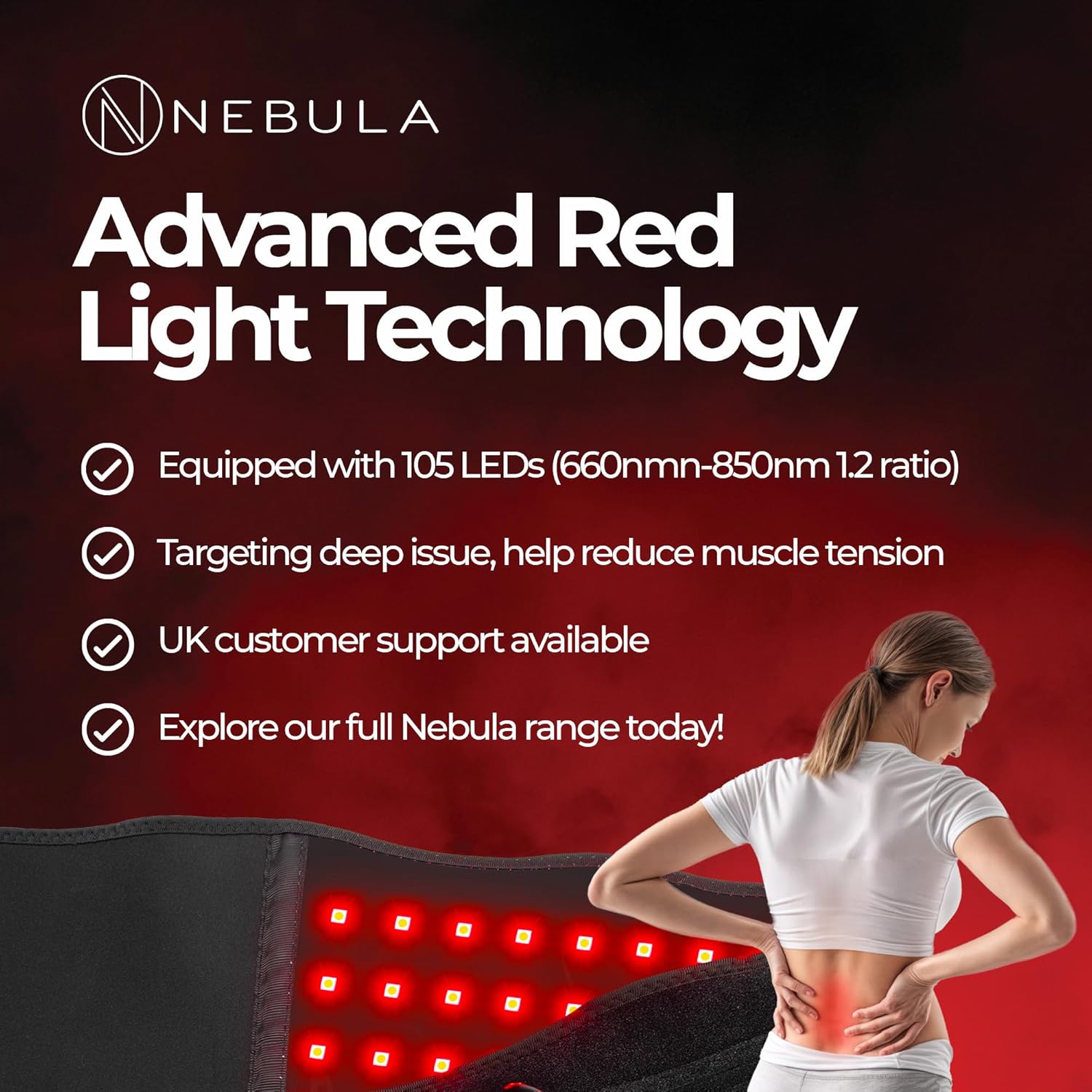 Nebula Red Light Therapy Vibration Belt Nebula Red Light Therapy Vibration Belt